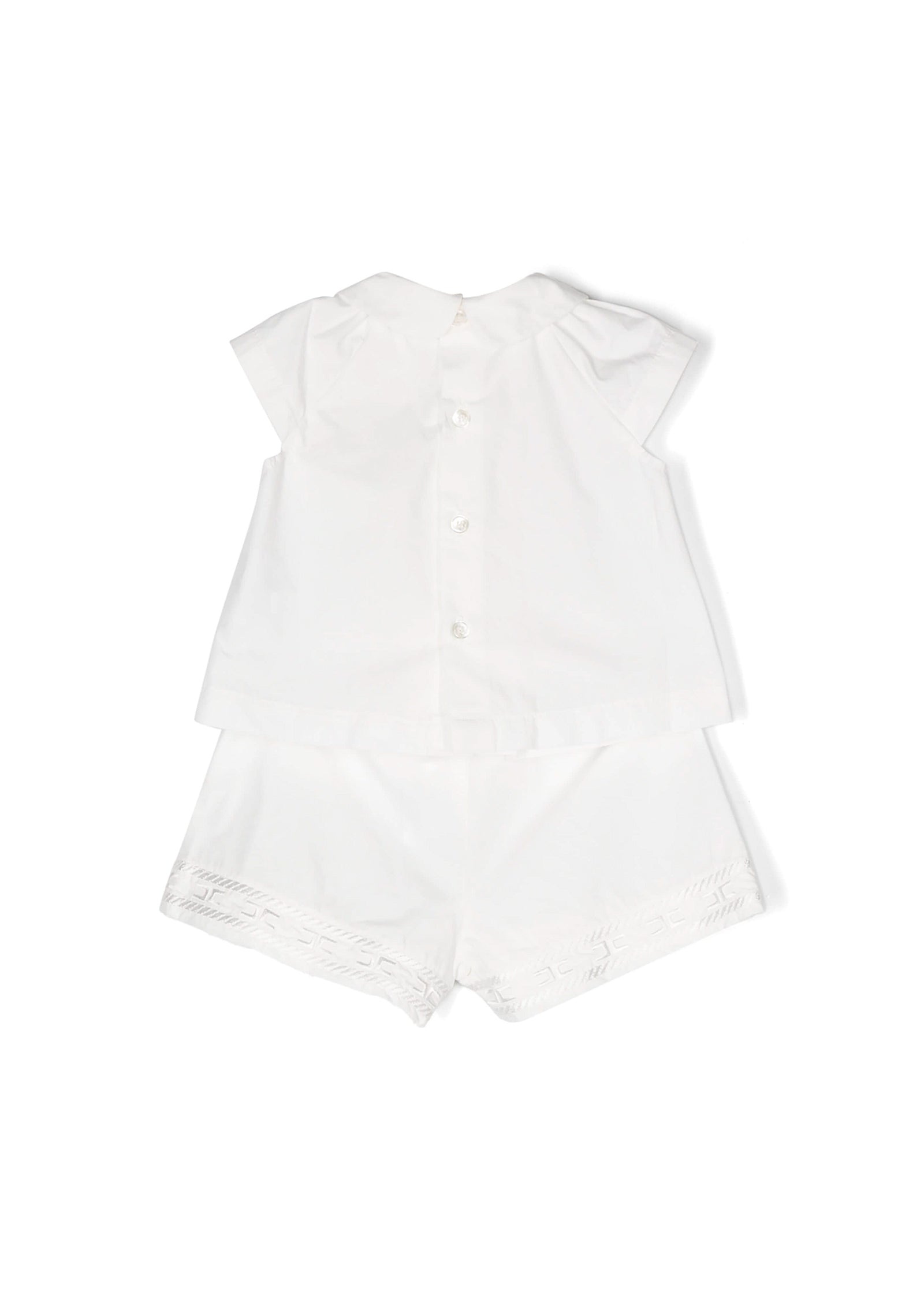 Elisabetta Franchi La Mia Bambina Completo Short e Camicia Panna