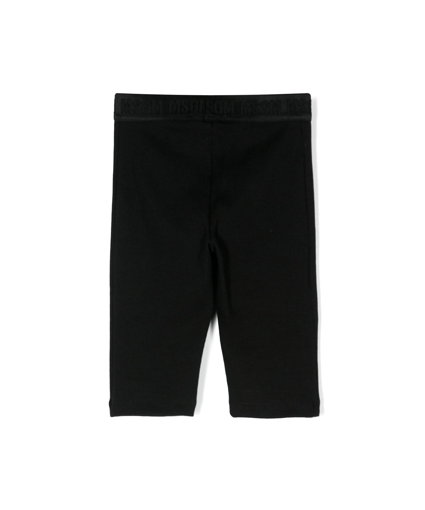 Msgm Kids Ciclista Nero a Costine