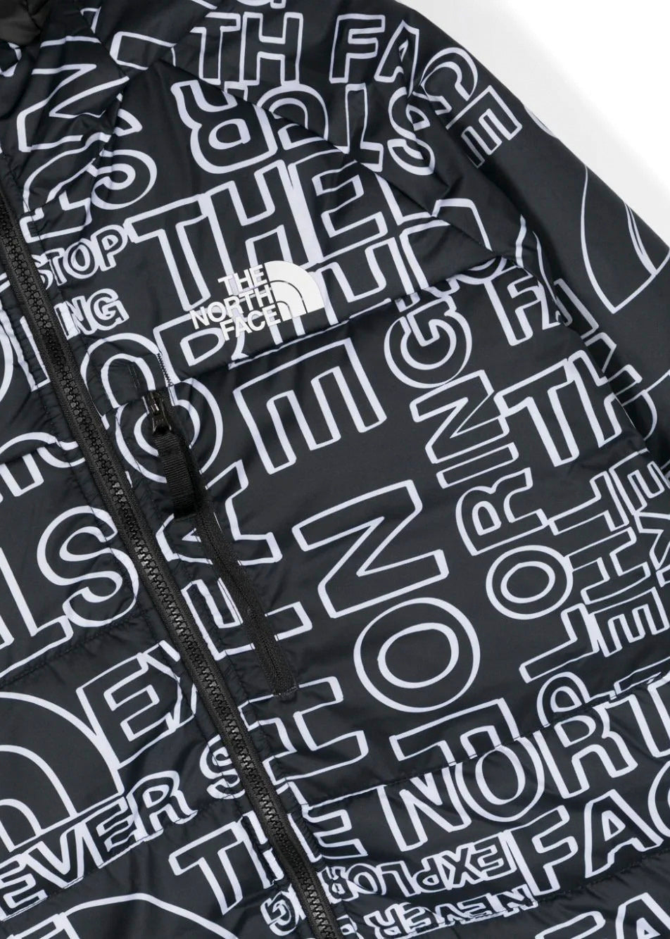 Piumino con Stampa All-Over Nero/Bianco - The North Face Kids | Florence Kids