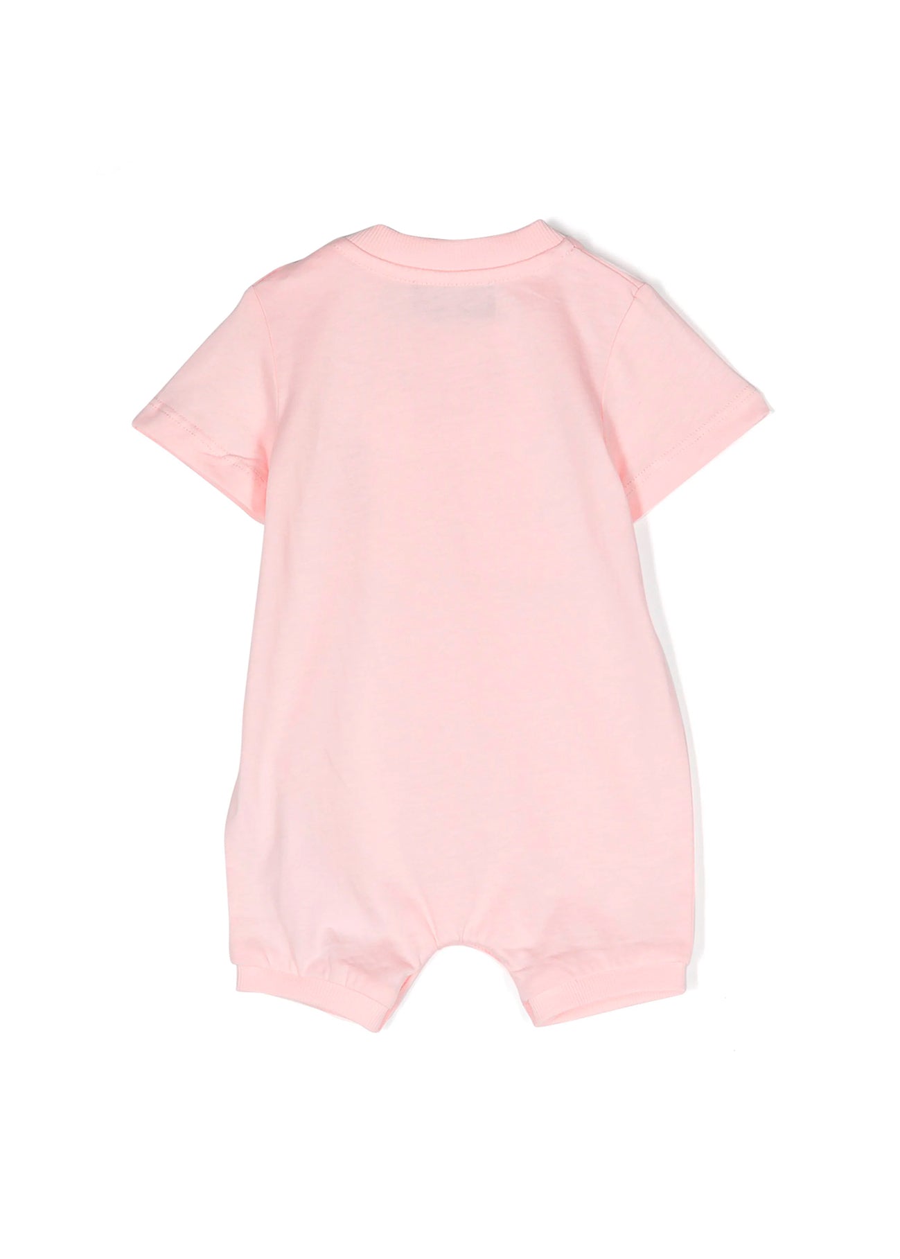 Moschino Kids Pagliaccetto Rosa con Stampa Teddy Bear