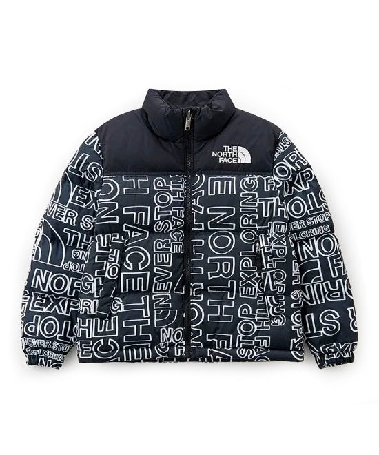 Piumino Imbottito con Stampa Astratta Nero/Bianco - The North Face Kids | Florence Kids