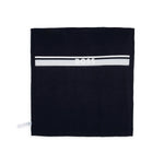 Boss Kids Coperta Bianco/Blu in maglia di Cotone con Logo