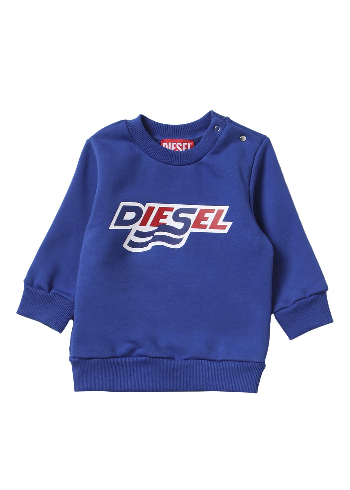 Diesel Felpa Girocollo Blu