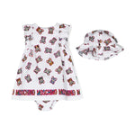  Moschino Kids Abito con Coulotte e Cappellino Teddy Bear