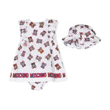  Moschino Kids Abito con Coulotte e Cappellino Teddy Bear