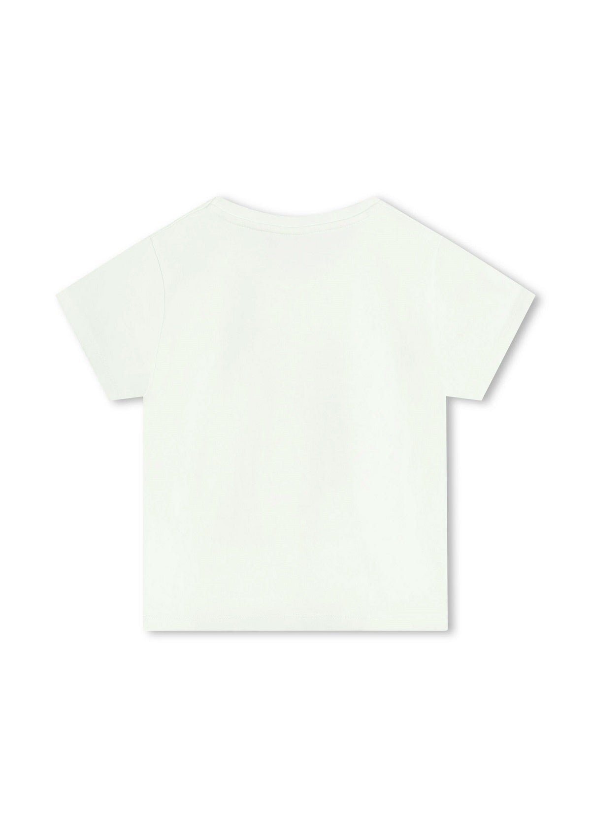 Michael Kors Kids T-Shirt Panna con Stampa Logo per Bambine