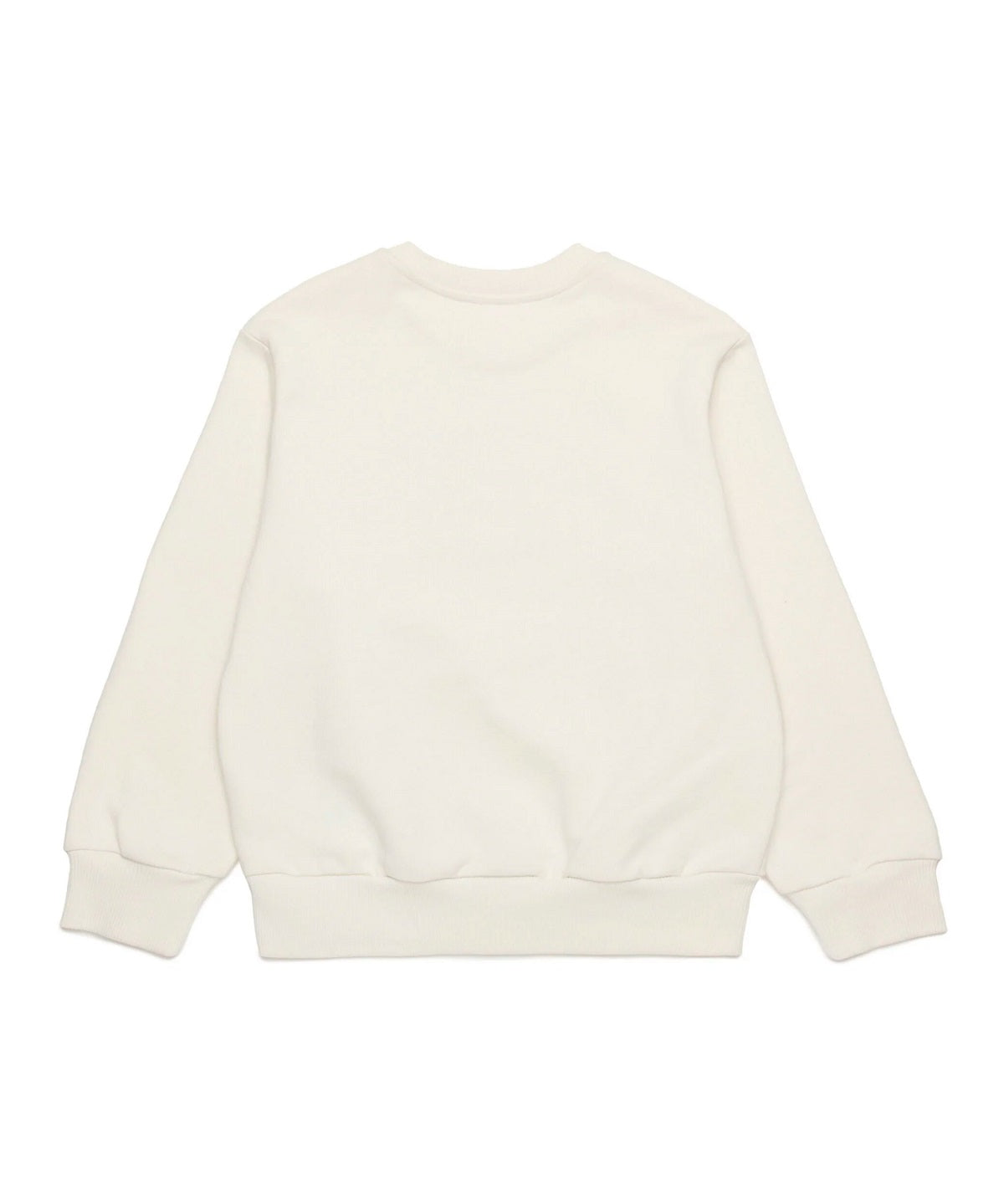 Diesel Kids Felpa Girocollo Panna con Logo Oval D