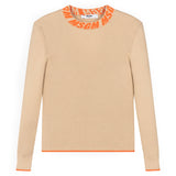 MSGM Kids Maglione a Coste Beige