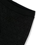 Moschino Kids Short Nero Monogram All-over per Bambine