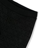 Moschino Kids Short Nero Monogram All-over per Bambine