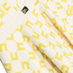 Elisabetta Franchi La Mia Bambina Abito Smanicato Burro/Cedro con Stampa Logo All-over