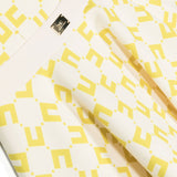 Elisabetta Franchi La Mia Bambina Abito Smanicato Burro/Cedro con Stampa Logo All-over