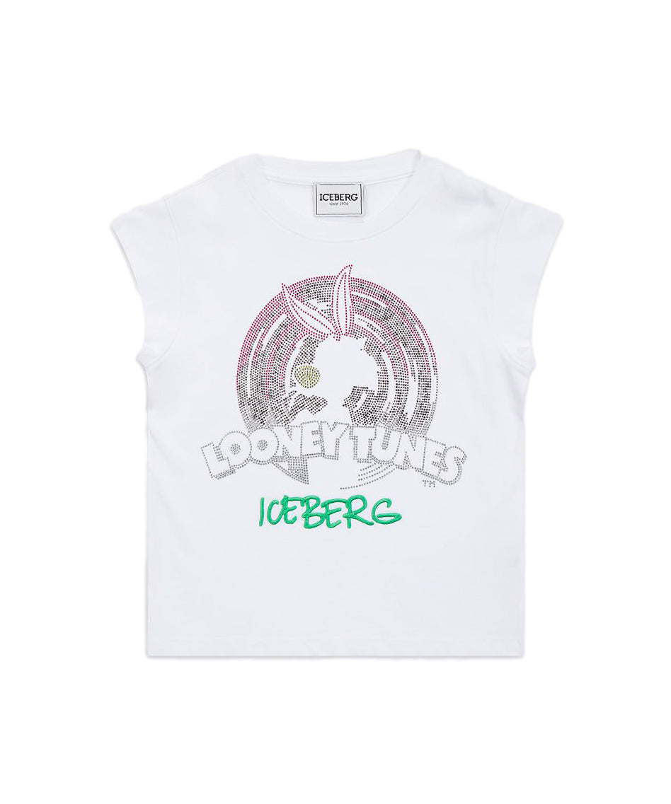 Iceberg Kids T-Shirt Looney Tunes Bianca per Bambine