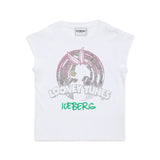 Iceberg Kids T-Shirt Looney Tunes Bianca per Bambine