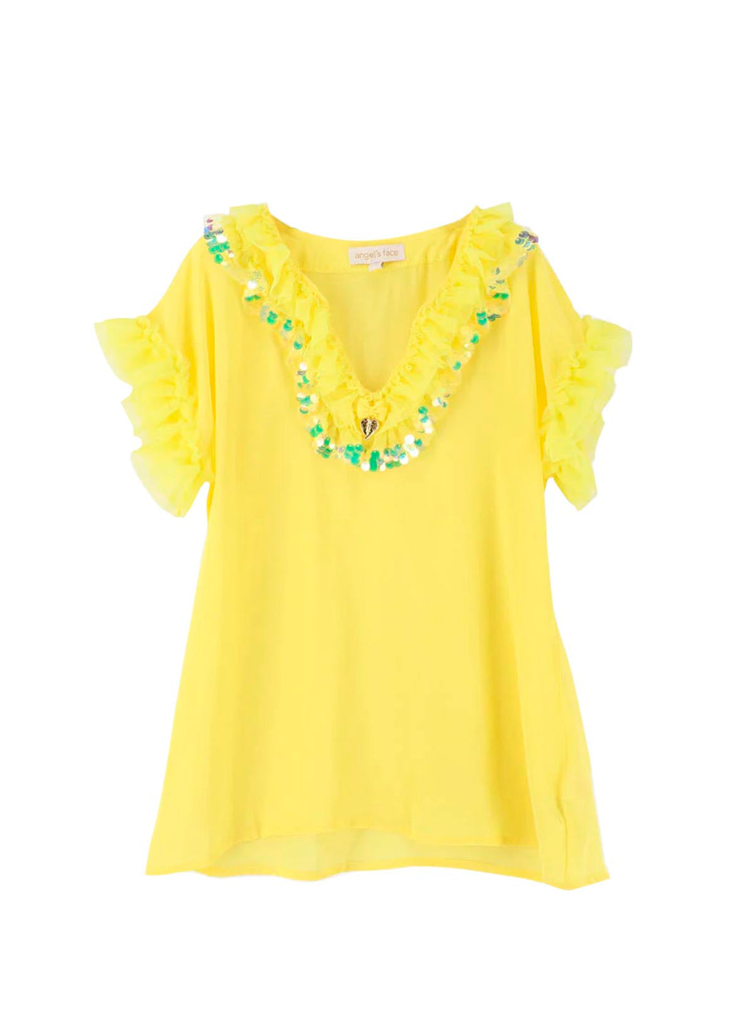 Angel's Face Baby Girl Yellow Dress