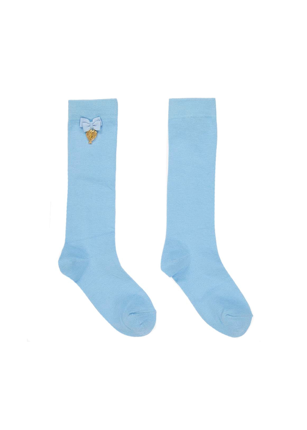 Angel's Face Baby Girl Sock Blue