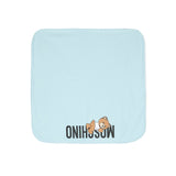 Moschino Kids Coperta Celeste con Stampa