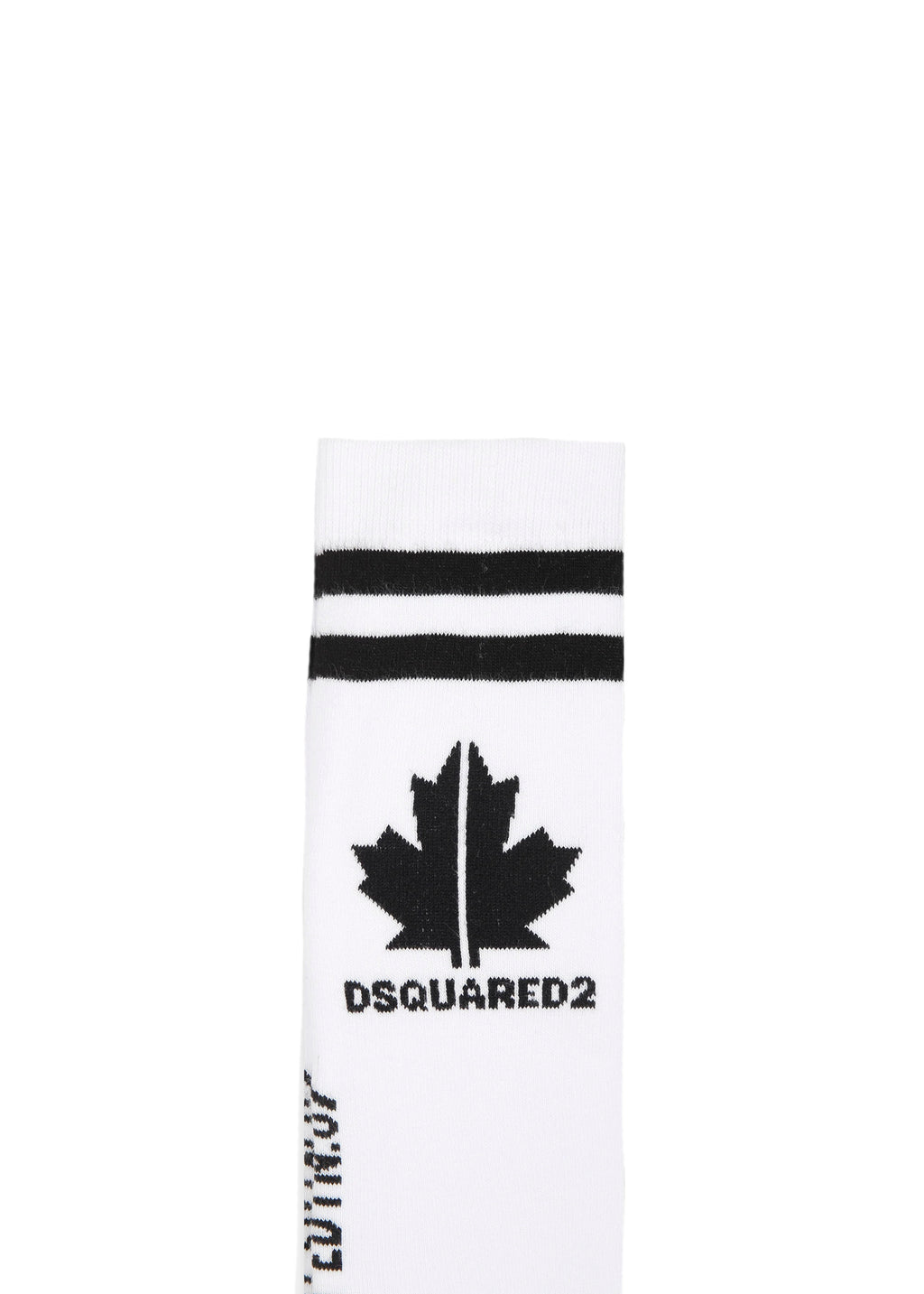 Dsquared2 Kids Maple Leaf Print Socks White