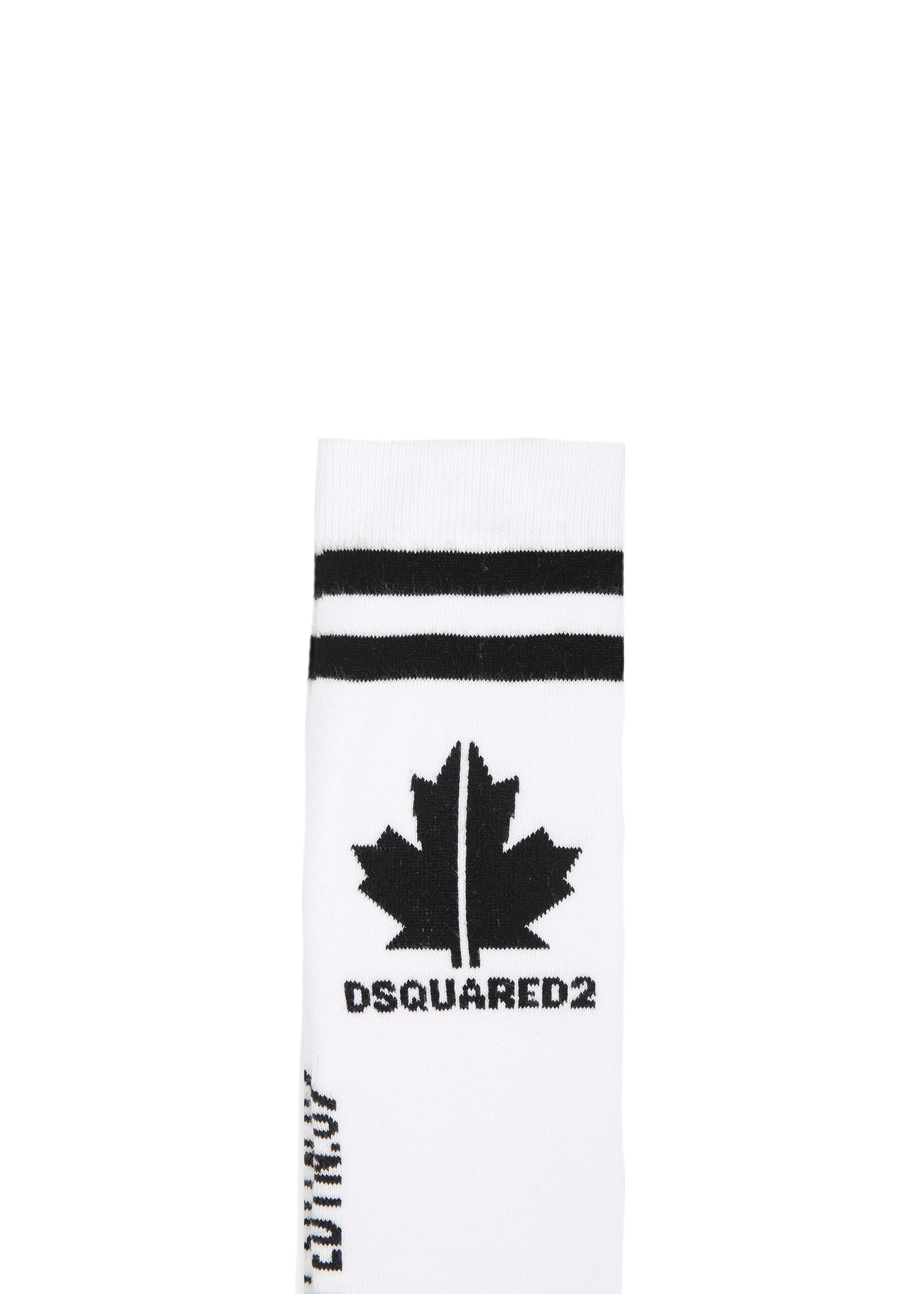 Dsquared2 Kids Maple Leaf Print Socks White