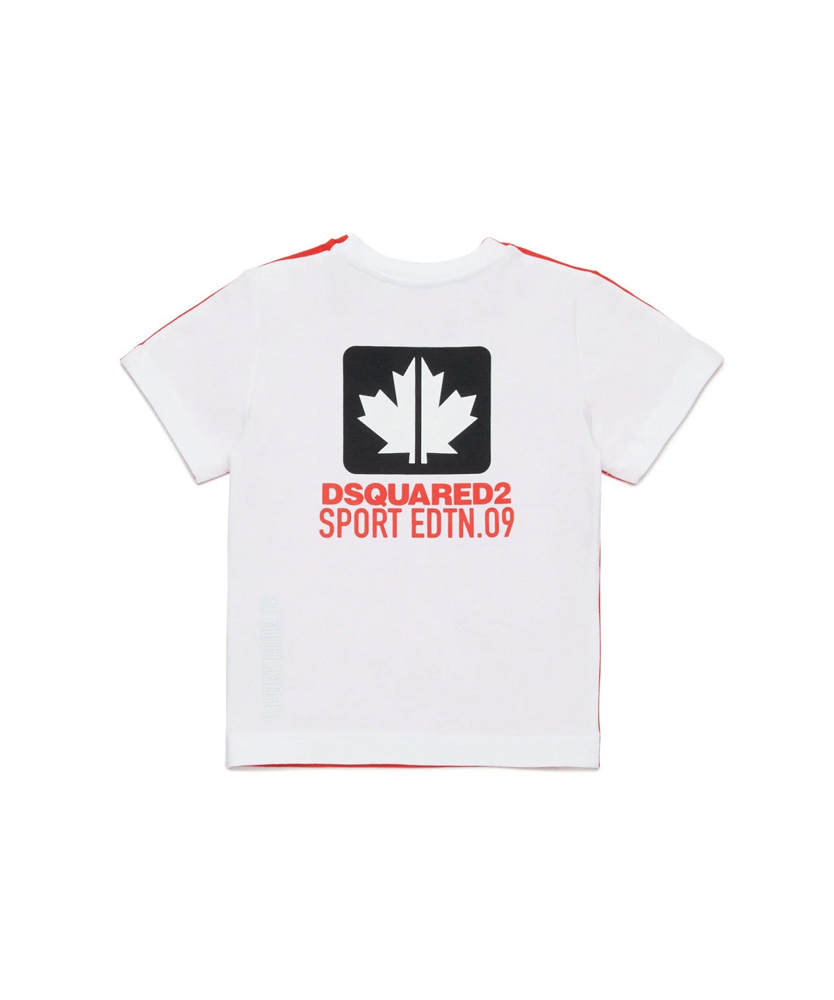 Dsquared Kids T-shirt Bicolor con Grafica Leaf per Neonati