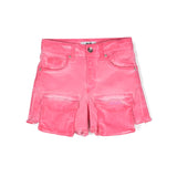 Msgm Kids Short di Jean Cargo Fuxia per Bambine