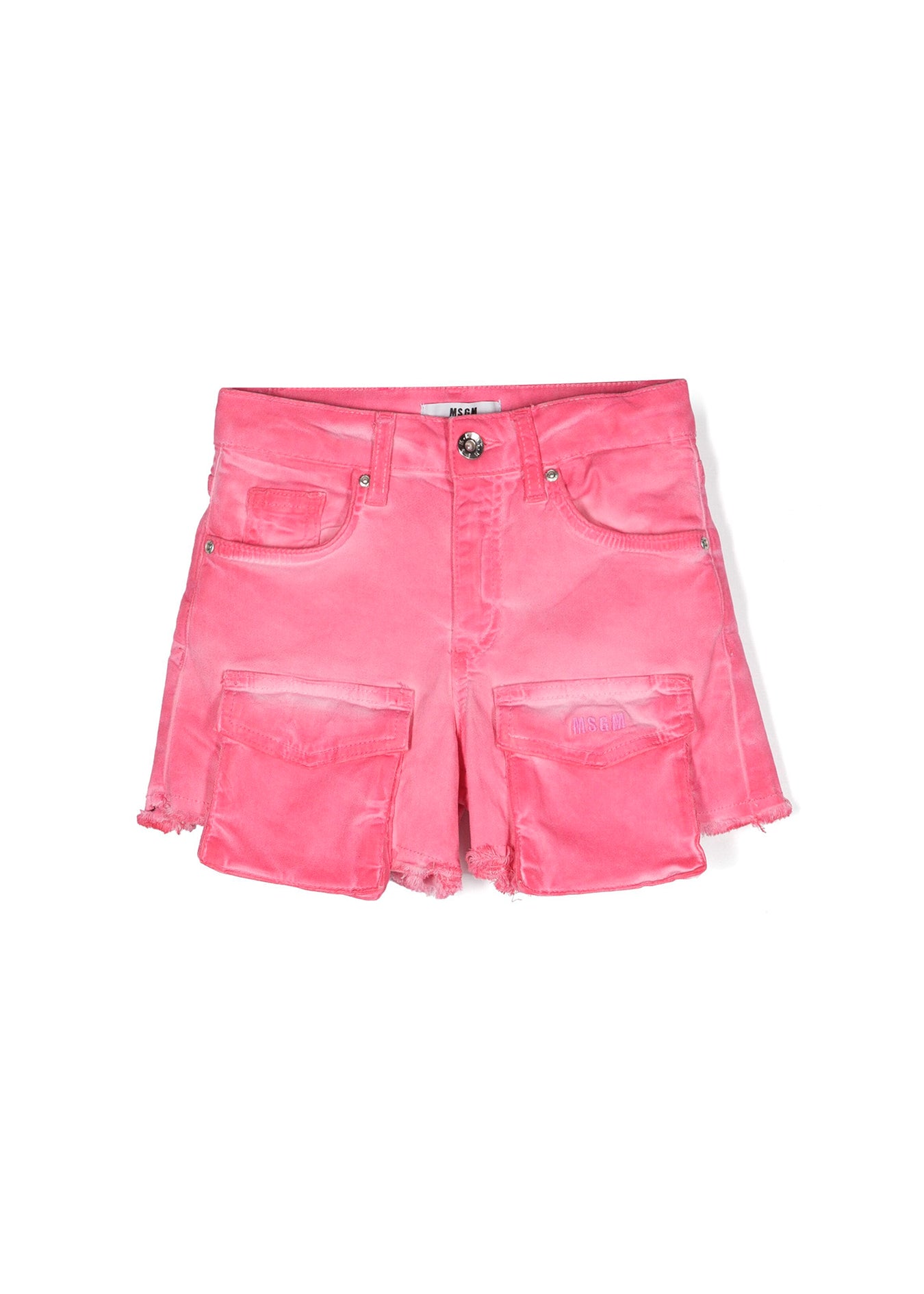 Msgm Kids Short di Jean Cargo Fuxia per Bambine