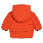 Piumino Trapuntato con Cappuccio BOSS Kids - Arancione Brillante per Bambini alla Moda