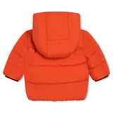 Piumino Trapuntato con Cappuccio BOSS Kids - Arancione Brillante per Bambini alla Moda
