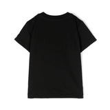 Moschino Kids T-Shirt Nera con Logo Teddy Bear