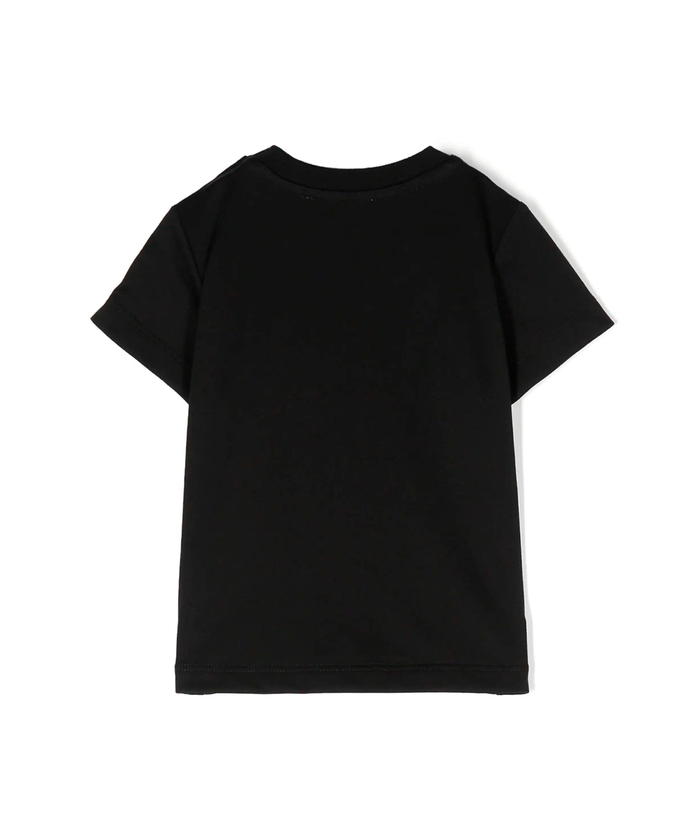 Moschino Kids T-Shirt Nera con Logo Teddy Bear