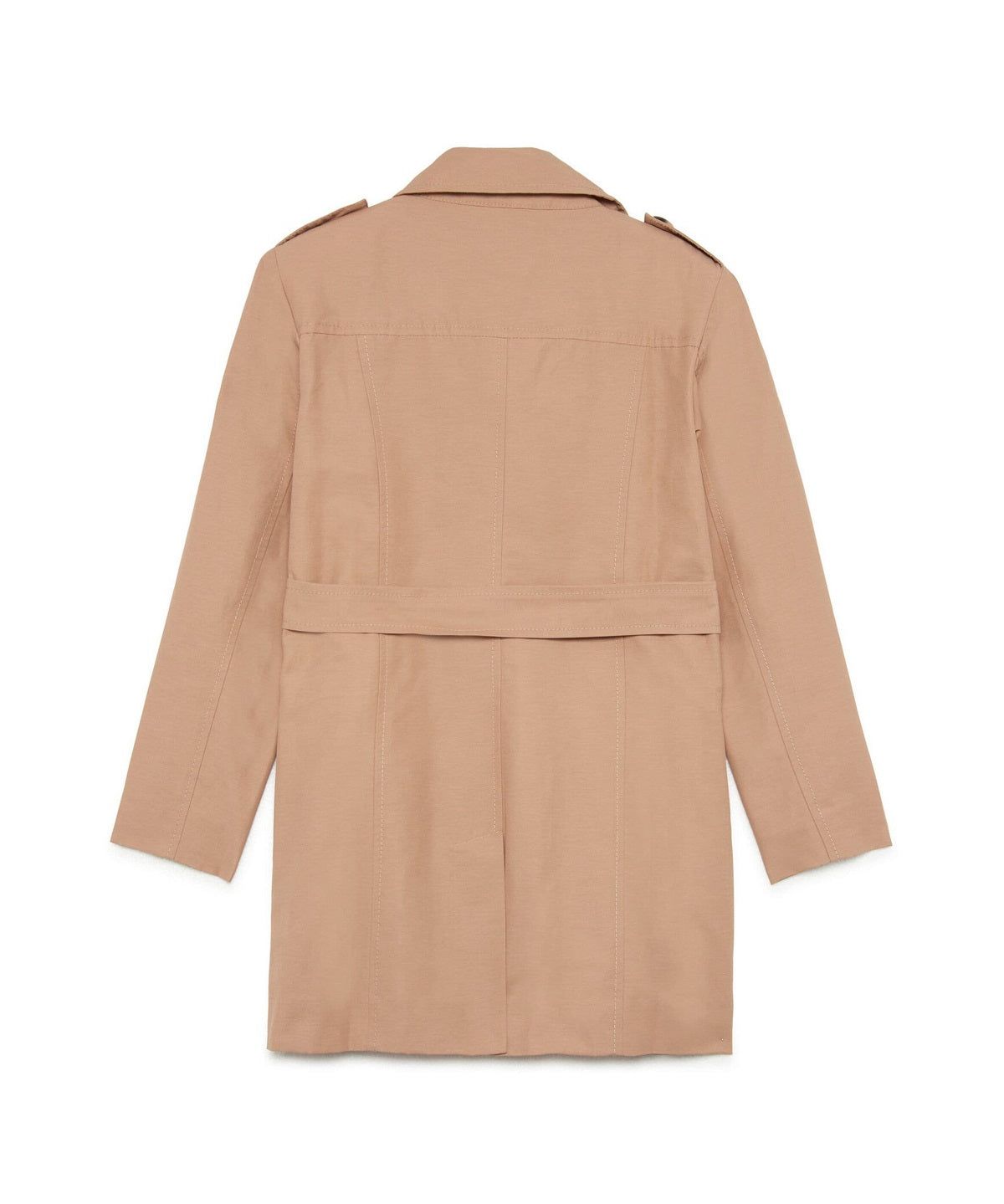 Max & Co Kids Trench Doppiopetto Beige con Cintura
