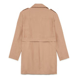 Max & Co Kids Trench Doppiopetto Beige con Cintura
