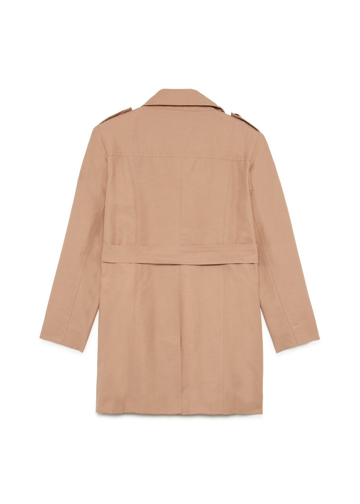 Max & Co Kids Trench Doppiopetto Beige con Cintura