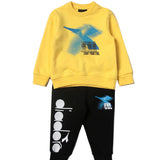 Diadora Neonato Tracksuit Black/Yellow