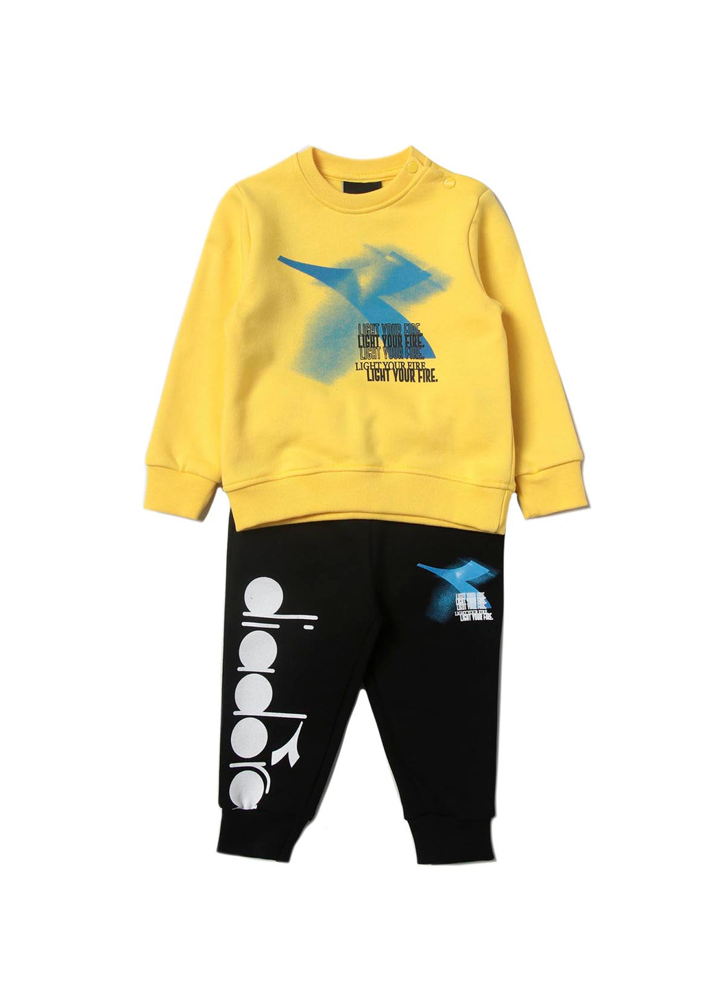 Diadora Neonato Tuta intera Nero/Giallo