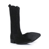 Jammers Camperos Alto con Glitter Nero per Bambine