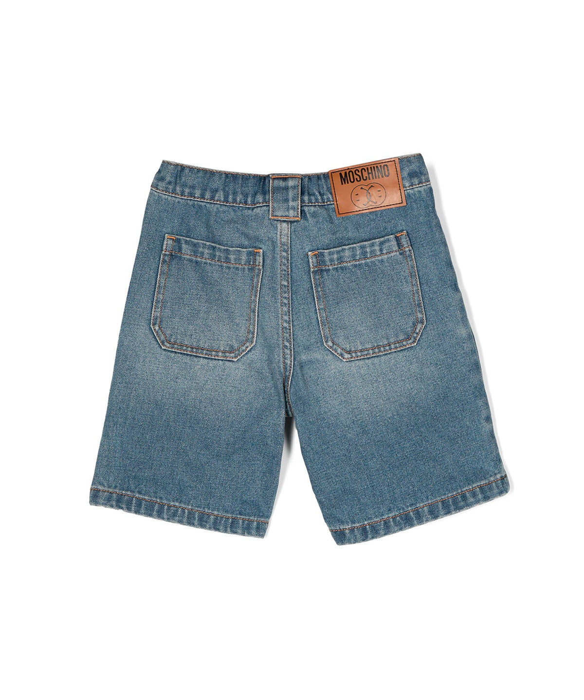 Moschino Kids Short di Jeans con Tasconi per Bambini