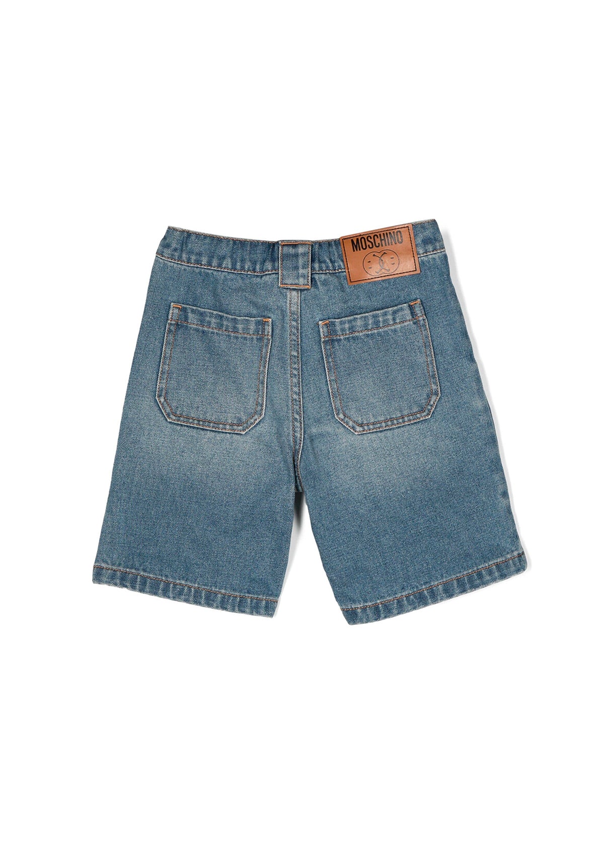 Moschino Kids Short di Jeans con Tasconi per Bambini