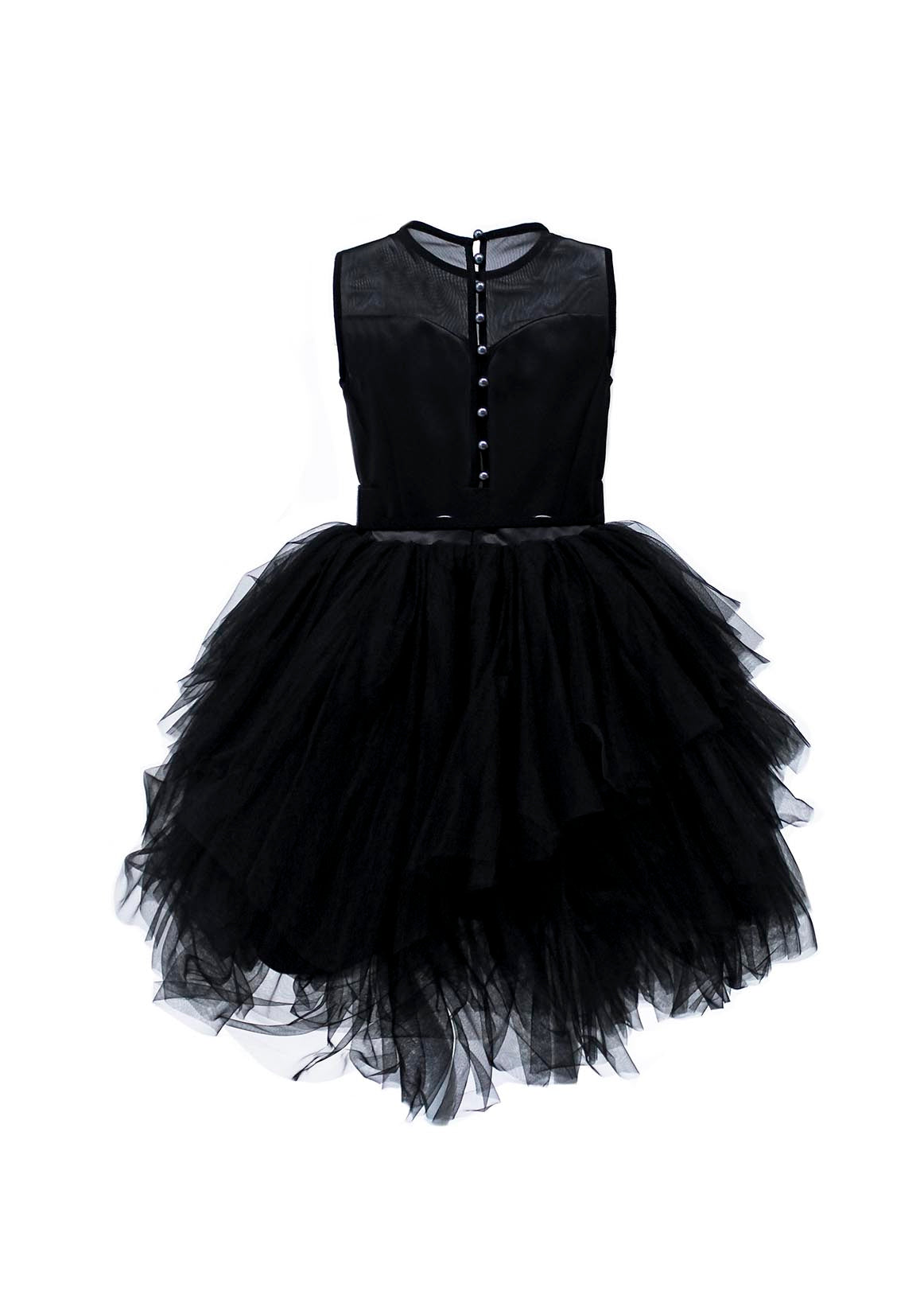 Nunzia Corinna Girl Black Tulle Dress