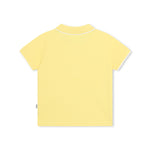 Boss Kids Polo Gialla con Logo per Neonati