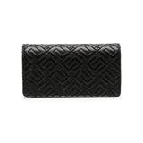 Elisabetta Franchi La Mia Bambina Borsa Nera a Spalla con Logo goffrato