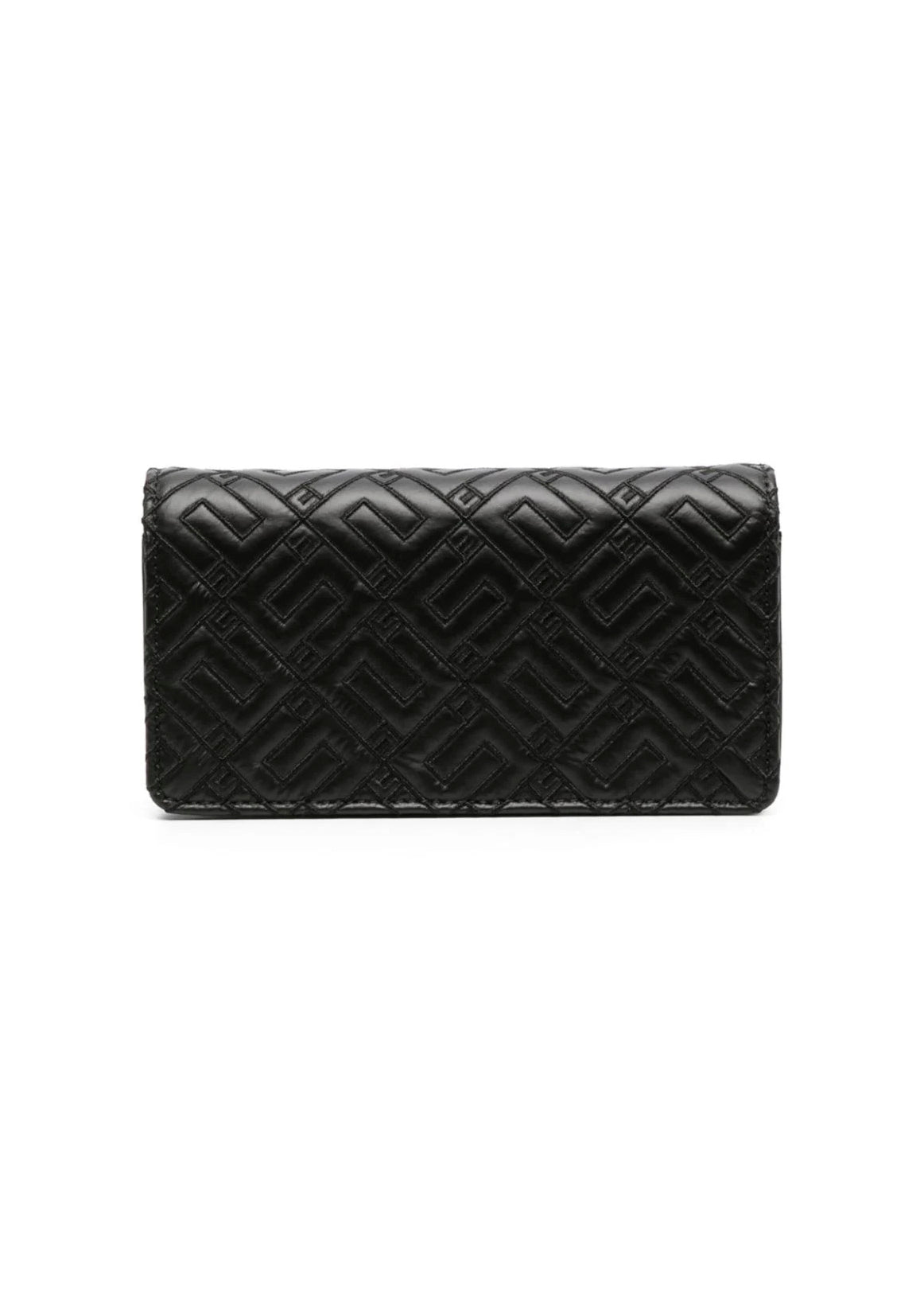 Elisabetta Franchi La Mia Bambina Borsa Nera a Spalla con Logo goffrato