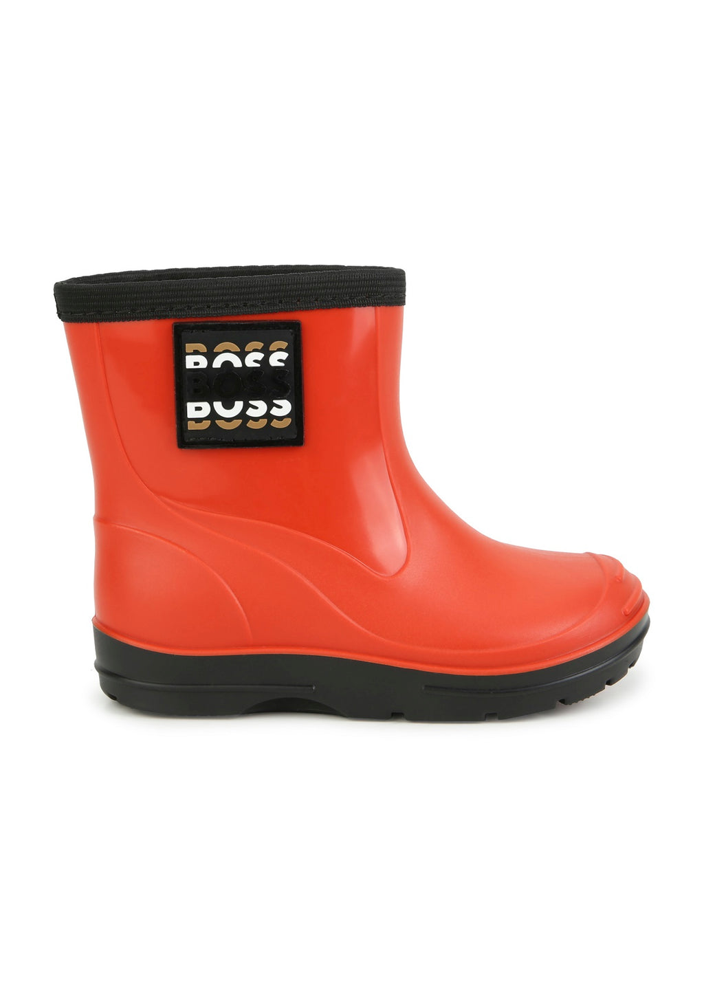 Boss Kids Stivali da Pioggia Arancio in gomma
