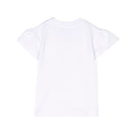Moschino Kids Abito in Felpa Bianco per Neonate