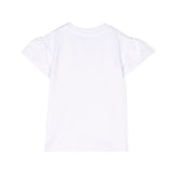 Moschino Kids Abito in Felpa Bianco per Neonate