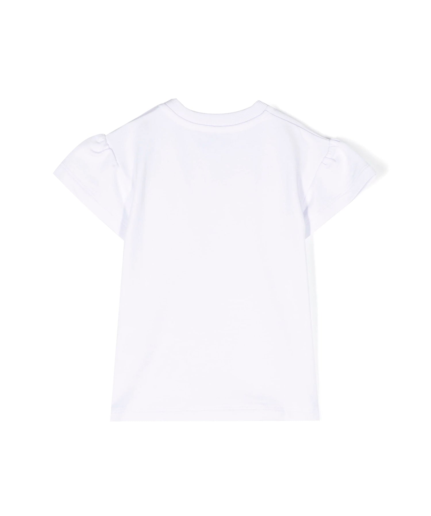 Moschino Kids Abito in Felpa Bianco per Neonate
