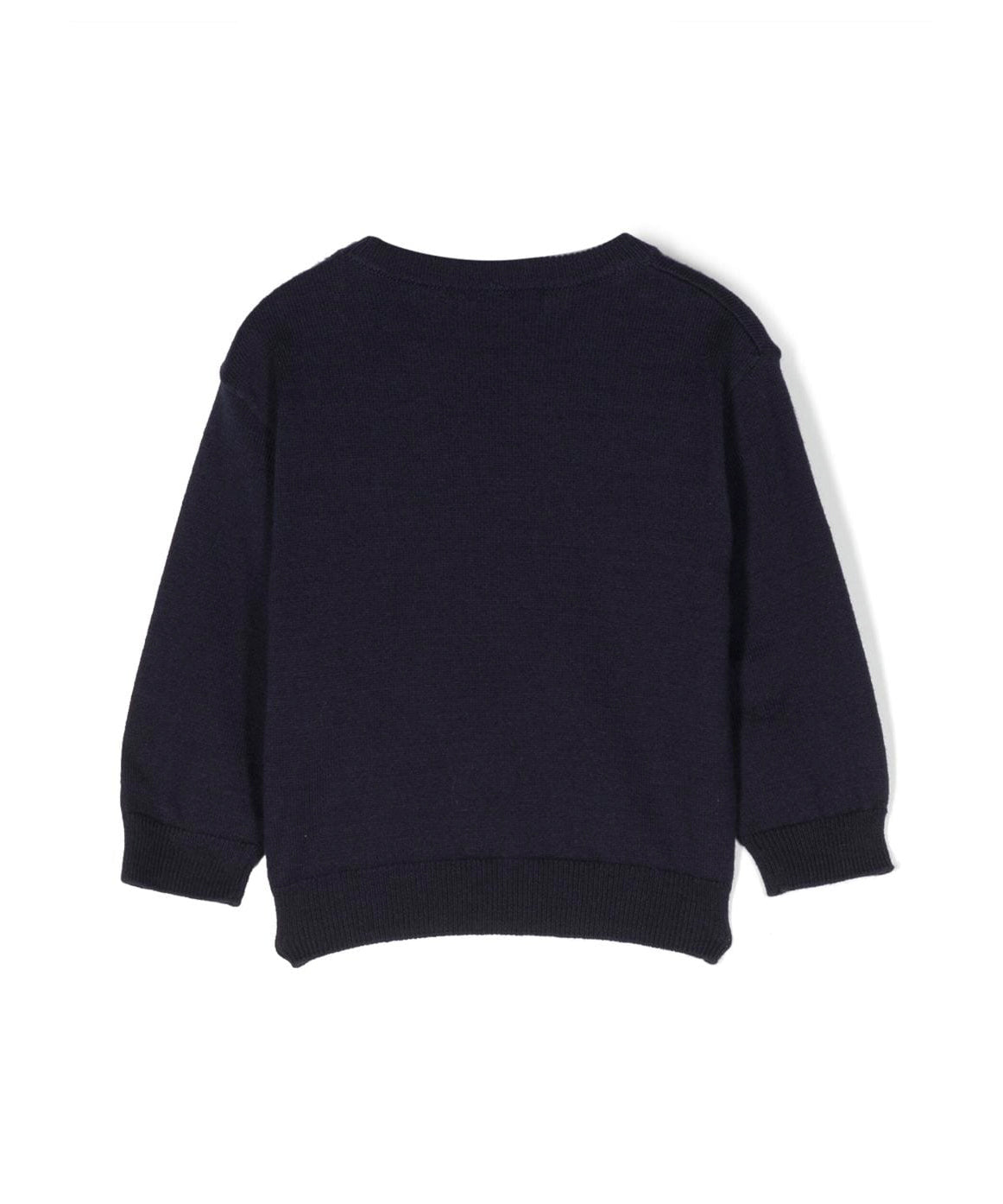 Maglione Blu Navy Moschino Kids: Lusso Giocoso e Stile Senza Tempo
