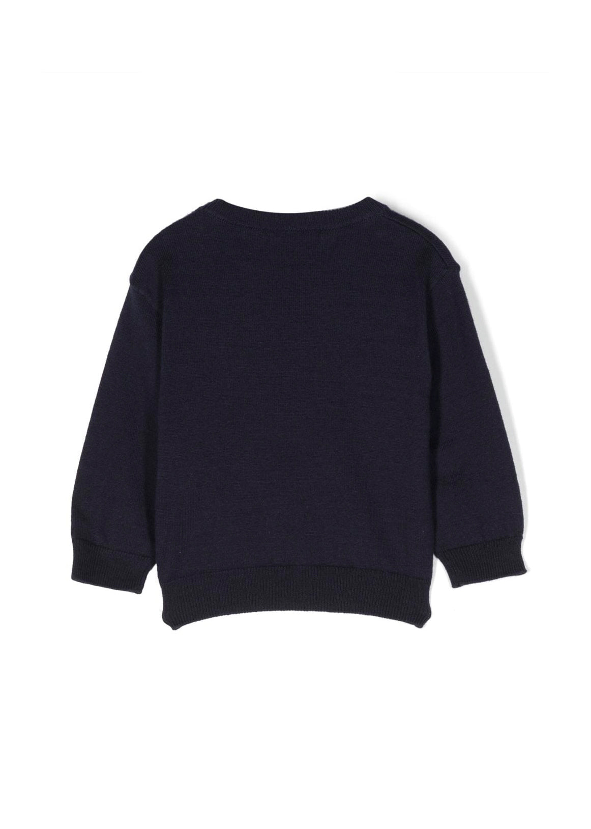 Maglione Blu Navy Moschino Kids: Lusso Giocoso e Stile Senza Tempo