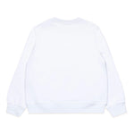 Dsquared2 Kids Felpa Girocollo Bianca con Logo Surf