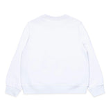 Dsquared2 Kids Felpa Girocollo Bianca con Logo Surf